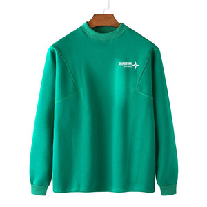 Oem Service Winter Men's High Quality <b>Fleece</b> <b>Sweatshirts</b> Solid Color Polyester/Cotton Customizable for Sale - Product Image 1