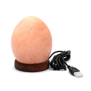 Lámpara de Sal del Himalaya de Primera Calidad, Mini USB, Decoración para el Hogar, Diseño Tallado a Mano con Estilo Feng Shui, Lámpara de Sal Natural - Product Image 1