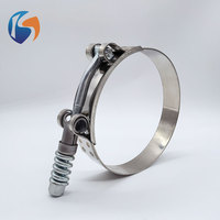 Collier de serrage à ressort en T en acier inoxydable réglable pour applications automobiles