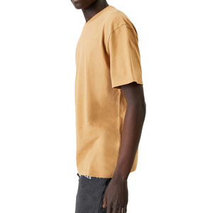 T-shirts unisexe en coton épais de luxe, haute qualité, design vierge, personnalisables avec logo, coupe oversize, grammage lourd - Product Image 3