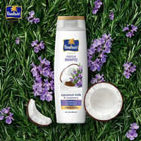 Sampo protein herbal bebas sulfat dengan rosemary dan santan untuk pria dan wanita, menutrisi rambut halus dan berkilau 340 ml