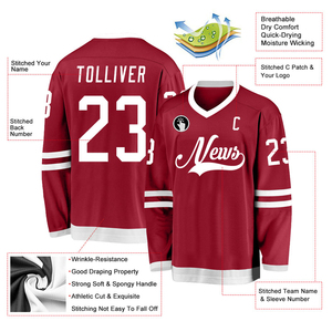 Sweat-shirts personnalisés pour le hockey sur glace, sweat-shirt de hockey sur glace des Seattle Kraken, jersey 100% polyester antibactérien, séchage rapide, respirant - Product Image 3