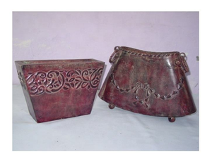 Nouveau design de pot de fleurs en métal haut, peinture colorée, haute qualité, décoration intérieure/extérieure pour la maison, la pépinière ou le jardin - Product Image 1