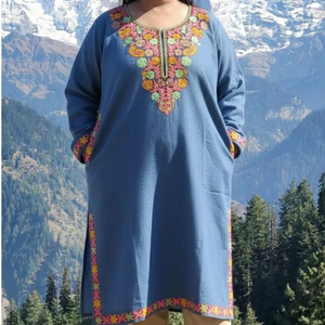 Auténtico Kaftán de Invierno Kashmiri Pheron de Safaa - Product Image 1