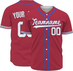 Camisetas de Béisbol y Sóftbol Personalizadas de Alta Calidad para Hombre, Ropa Deportiva al por Mayor con Impresión por Sublimación para Equipos - Product Image 4