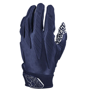 Gants de football américain de qualité supérieure pour receveurs, rembourrés, bleus, pour l'extérieur, fabriqués par un grand fabricant - Product Image 2
