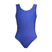 Justaucorps de danse et de gymnastique sans manches en spandex et maille pour filles, personnalisable pour l'entraînement et les spectacles des adultes - Qualité supérieure