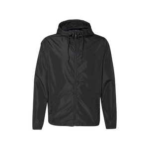 <b>Black</b> Hooded <b>Windbreaker</b> Jacket | Lightweight Zip Up Hooded Coat | Oversized Streetwear Rain Jacket | Custom OEM Manufacturer - Product Image 1