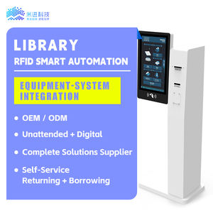 สมาร์ทไลบรารีอุปกรณ์บัตรบริการตนเองแอปพลิเคชั่นและออกตู้อ่านบริการห้องสมุดหน้าจอสัมผัสแบบบริการตนเอง - Product Image 1