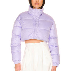 Custom <b>Womens</b> Cropped <b>Jacket</b> Premium Fashion Zip Up Crop <b>Jacket</b> Casual Streetwear OEM ODM Wholesale Factory Manufacturer - Product Image 5