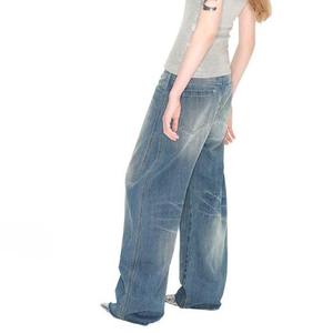 MEESAM LEATHER and HOSIERY Jeans de Mezclilla Unisex 100% Algodón de Secado Rápido, Cintura Alta, Corte Recto, Estilo Vintage, para Invierno - Product Image 2