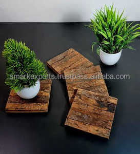 Dessous de verre en bois fait main d'approvisionnement direct d'usine pour la décoration de table avec des options de personnalisation et un service de vente en gros en vrac - Product Image 2