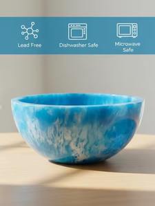 Bol en résine fait main de qualité supérieure pour la décoration de la maison, la table à manger, la présentation de fruits et les cadeaux, disponible au meilleur prix - Product Image 2