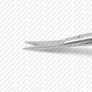 Tijeras Microquirúrgicas Yasargil de 7.5 Pulgadas, Curvas, de Acero Inoxidable, Esterilizables Manualmente, Instrumento Quirúrgico de Precisión, Certificación OEM CE - Product Image 5