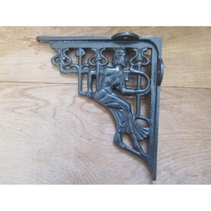 Acacia <b>Wood</b> with Cast Iron wooden wall shelves and floating shelves OEM Custom Wholesale | Aqdus Saleem India - Product Image 5