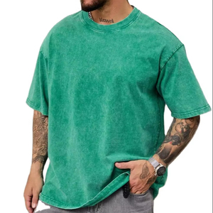 Camiseta de Algodón Grueso para Hombre, 220 GSM, Doble Costura Resistente, Estilo Casual para Marcas de Ropa Urbana - Product Image 1