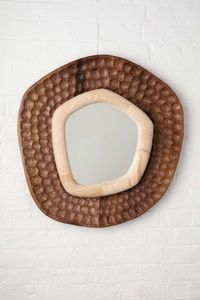 Eco-Friendly Natural Wood Wall <b>Mirror</b> Large Size Decorative Wooden <b>Frame</b> <b>Mirror</b> for Home Bathroom Living Room - Product Image 2