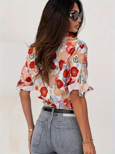 Camisa Casual de Estilo Occidental para Mujer, con Botones, Corte Holgado - Product Image 2