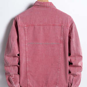 เสื้อแจ็กเก็ตยีนส์สำหรับผู้ชายเสื้อโค้ทกันหนาวแบบมีกระดุมแบบมีสไตล์สำหรับฤดูหนาวงานตามสั่ง - Product Image 3