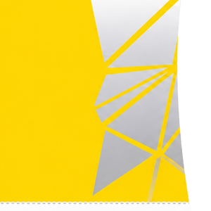 Maillot de compression athlétique personnalisé jaune et blanc à manches courtes, col ras du cou, motif géométrique, pour entraînement de performance et sports nautiques - Product Image 6