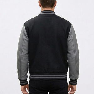Fabricante profesional de chaquetas varsity de invierno para hombre, con logo personalizado impreso, estilo Letterman, ropa de calle, chaquetas de béisbol para hombre. - Product Image 2
