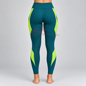 Pantalones de equitación para mujer con áreas de rodilla reforzadas, tela flexible y construcción de cintura de soporte para una conducción segura. - Product Image 2