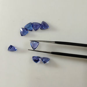 Tanzanita Azul Natural de 6MM, Corte Trillón, Gema Suelta de la Mejor Calidad para Joyería, Red Mountain Gems - Product Image 4