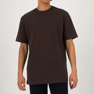Oversized T Shirt <b>Men</b> Manufacturer Premium Cotton Loose Fit Minimal Streetwear Heavyweight Plain Blank Tee Summer Fashion - Product Image 1