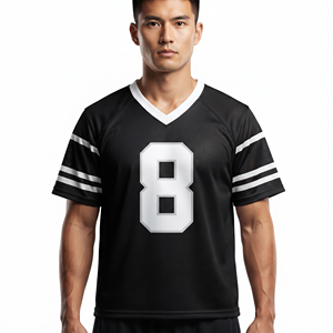 เสื้อลาครอสคอวีผ้าตาข่ายสำหรับผู้ชายแบบสั่งทำพิเศษ หมายเลขทีมแบบซับลิเมชั่น ระบายอากาศได้ดี แขนสั้น - Product Image 1