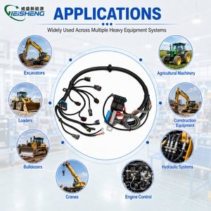 Faisceau de câblage moteur automobile personnalisé, boîte à fusibles, connecteurs étanches IP67 pour machines lourdes, électronique - Product Image 2