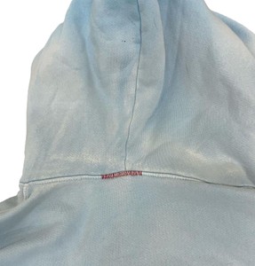 Sweat-shirt à capuche bleu clair pour homme, coupe classique, 100 % coton French Terry, décontracté, pour l'hiver, éco-responsable - Product Image 5