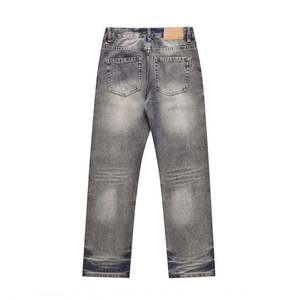Custom <b>Men</b> Outfit Baggy Fit Dark Blue <b>Jeans</b> Pants High Quality Fashion Designer Brand Clothing Denim Pants <b>Jean</b> Denim <b>Men's</b> <b>Jean</b> - Product Image 2