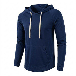 Wholesale Hoodies 100% Cotton 300g drawstring with custom logo Screen Printing Men’s Casual Streetwear <b>Athletic</b> Sweatshirts - Product Image 4