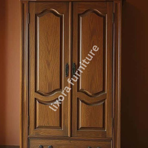 Luxury Handcrafted Solid Wood 2 Door Wardrobe Ornate Victorian Carving Premium Finish Armoire - Product Image 3