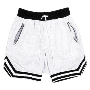 Pantalones Cortos de Malla de Nueva Generación, Doble Capa, Tejido Atlético, Estética Urbana, Corte Holgado, Ropa de Verano - Product Image 5