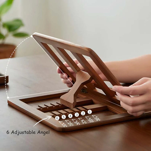 Adjustable Wooden Laptop <b>Stand</b> Foldable Desktop Riser <b>for</b> Office Home Use - Product Image 6