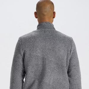 Chaqueta de lana transpirable a prueba de viento de alta calidad de peso pesado para hombres con cuello levantado ropa de invierno al aire libre fábrica al por mayor - Product Image 3