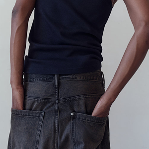 Nuevos Jeans Cargo de Mezclilla para Hombre 2026, Corte Holgado, Cintura Media, Color Azul Sólido, Algodón, Estilo Casual Otoñal, Precios al por Mayor - Product Image 6
