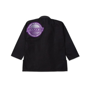 Kimono de BJJ para Competición, Marca Grape, Nuevo, Traje Negro, 450 GSM, Tejido de Algodón Perla, Transpirable y Resistente - Product Image 2