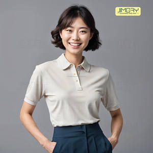 JE2007 vente en gros de vêtements T-shirt polo personnalisé avec tissus en velours côtelé Denim Batik élégance de style japonais hiver redéfini - Product Image 1