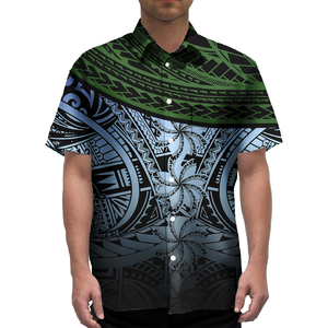 <b>Men's</b> <b>Hawaiian</b> <b>Shirt</b> Short Sleeve Button-Up Turn-Down Collar Tropical Floral Print Knitted Blue Yellow Summer Vacation - Product Image 4