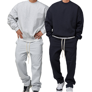 Ropa Casual para Hombre al por Mayor, Sudaderas y Pantalones Deportivos Vintage con Estampado Personalizado, Lavado Ácido, Poliéster/Algodón, Conjuntos Casuales de Invierno - Product Image 3