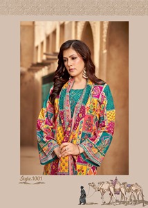 Salwar Kameez Prêt-à-Porter en Mousseline Pure Imprimée Numérique avec Broderie Miroir – Achetez Directement auprès d'un Fournisseur Indien à Prix Abordable - Product Image 2