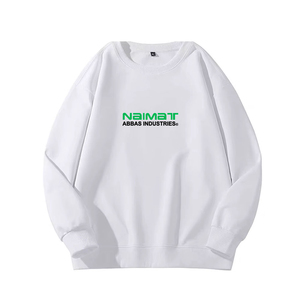เสื้อสเวตเชิ้ตคอกลมชายขอบยางยืดแบบขยายพิเศษ ทรงคลาสสิกสำหรับผู้ชาย ผ้าฝ้ายผสมหนานุ่ม อุ่นสบาย เหมาะสำหรับกิจกรรมกลางแจ้ง - Product Image 2