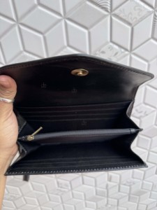 กระเป๋าคลัทช์หนังแท้ทำมือ ลายตารางเก๋ไก๋ คุณภาพสูง ใช้งานได้หลากหลาย กระเป๋าสตางค์หนังแท้สำหรับผู้หญิง - Product Image 6