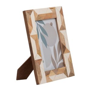 <b>Black</b> Wood Photo <b>Frame</b> 8.5x11 Matted to 6x8 Minimalist Rectangle Wall Display Durable Horizontal <b>Picture</b> <b>Frame</b> - Product Image 5