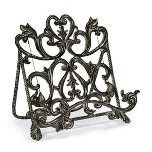 Support de livre de recettes en métal robuste pour la cuisine à domicile, support de livre de recettes pour comptoir, support de menu pour hôtels et restaurants - Product Image 1