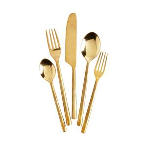 Ensemble de couverts de luxe en or, acier inoxydable de qualité supérieure, finition or mat, vaisselle moderne, écologique, pour les fêtes, la maison, l'hôtel, prix d'usine - Product Image 1