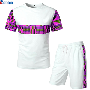Conjunto Deportivo Informal Cómodo con Logotipo Personalizado, Conjunto de Pantalones Cortos para Hombre, Multicolor, 2 Piezas, Traje Deportivo para Verano y Otoño - Product Image 5