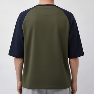 Camisetas de Hombre Extra Grandes a la Moda, con Logotipo Bordado Personalizado, Cuello Redondo, Manga Corta, 100% Algodón, Estilo Hip Hop, Antiarrugas y Transpirables - Product Image 6